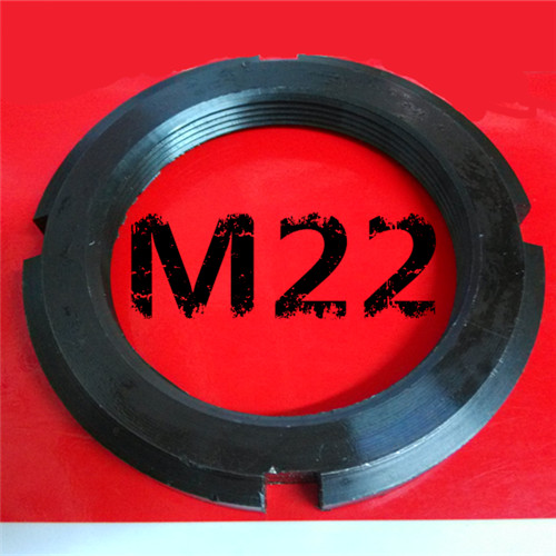 Round nut M22*1 5 four-slot nut Lock nut M22 bearing nut stop washer National standard