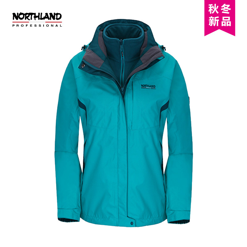 【15秋冬新款】NORTHLAND/诺诗兰 安蒂亚女式三穿冲锋衣 GS042704