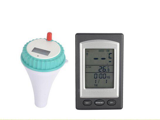 Wireless reception floating pool Pool Thermometer Swimming Pool Fish Pond Bathtub Thermometer Wireless Pool Thermometer-Taobao