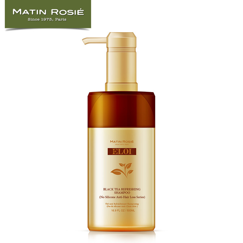 无硅油黑茶精华萃取洗发水 柔软顺滑控油洗发露洗发膏洗头膏