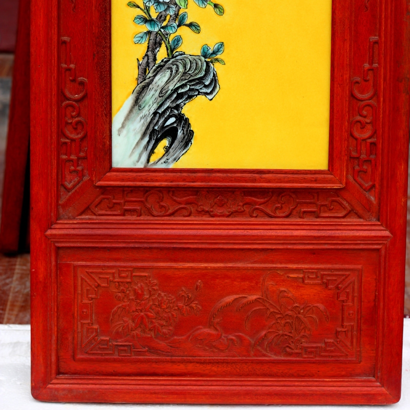 Jingdezhen porcelain plate painter in the sitting room adornment furnishing articles hotel background picture of modern ceramic painting teahouse hang a picture