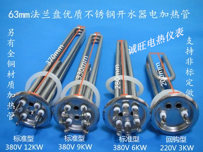 Water heater electric heating tube 3KW 6KW9KW12KW Commercial electric water boiler accessories