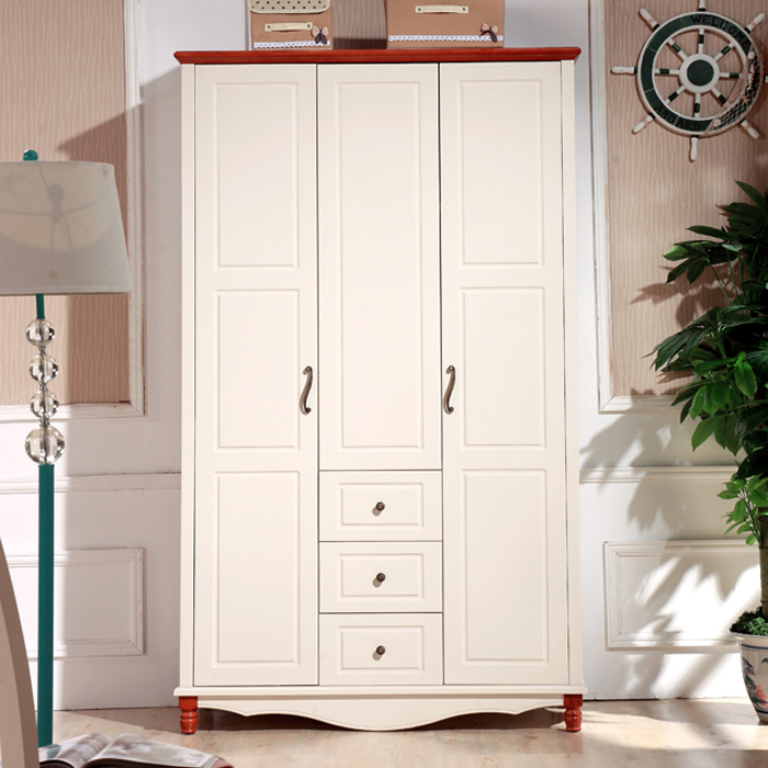 Купить Гардеробный шкаф Средиземноморский деревенский дверь шкаф белый ...