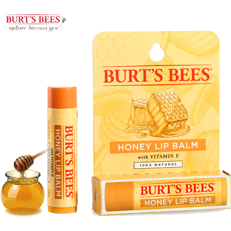 美国Burts Bees小蜜蜂 蜂蜜润唇膏保湿滋润唇膏 孕妇婴儿可用