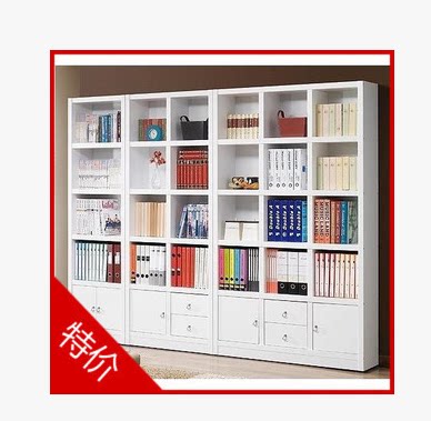 Special offer simple large bookcase combination bookshelf wall cabinet fashion partition cabinet with locker office bookcase cabinet