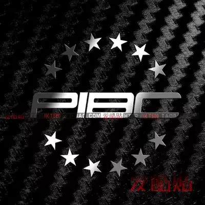 EVE surrounding Star Wars EVE metal sticker PIBC LOGO pan-Galaxy business community LOGO mobile phone computer sticker