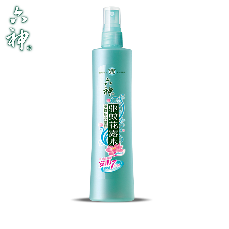 上海家化六神喷雾驱蚊花露水清凉止痒夏日驱蚊止痒180ml