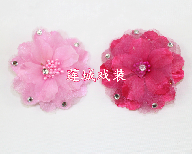 Opera Drama Head Flower Single Hair Clip Ancient Dress Performance Photography Lady Girl Yue Opera Flower Ornaments