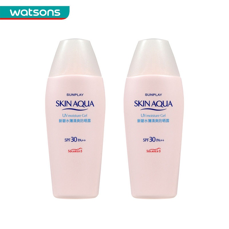 【屈臣氏】组合价 新碧水薄清爽防晒露SPF30PA++80克*2件