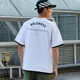 FNNKA Street Loose Shoulder Letters Áo thun tay ngắn nam Nhật Bản Fake Áo hai dây nửa tay áo sơ mi Joker áo polo Áo phông ngắn