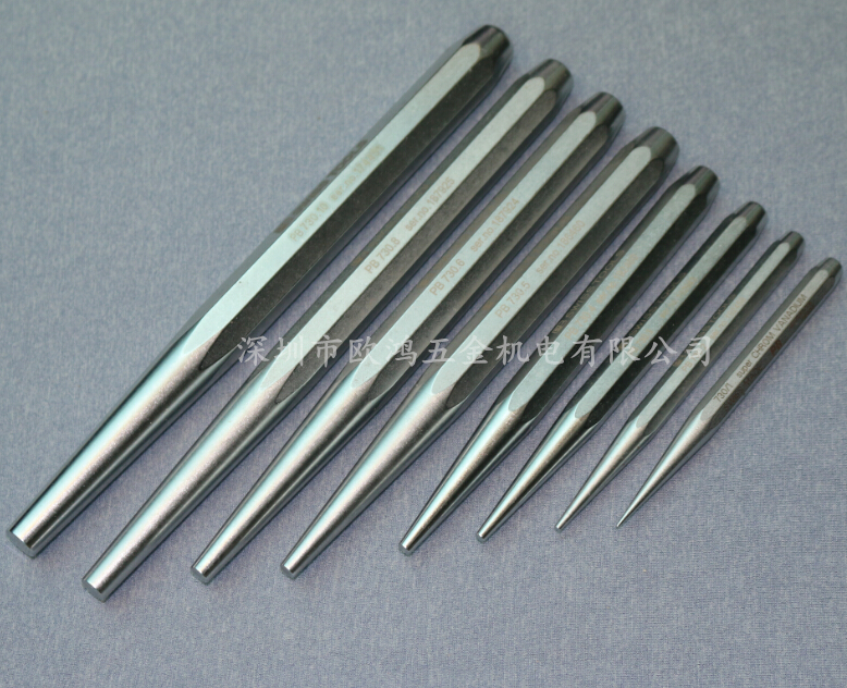 Imported Swiss PB 730 1 2 3 4 5 6 8 10 Eight-seamed sharp conical punching head