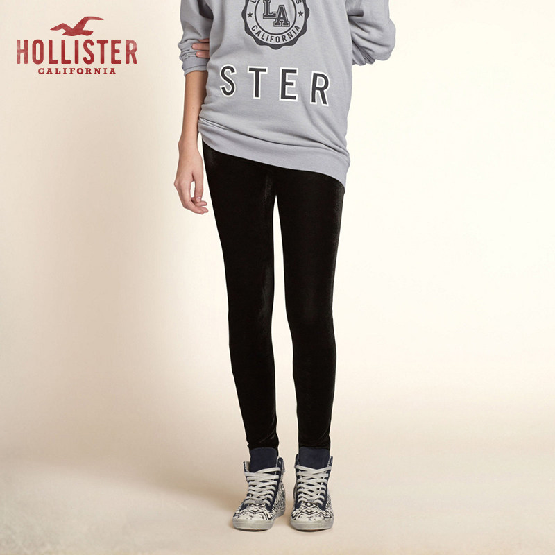 Hollister 天鹅绒打底裤 女 81793