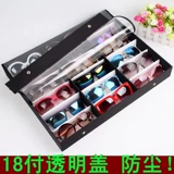 Прозрачный стенд, солнцезащитные очки, коробка для хранения, 18 ячеек