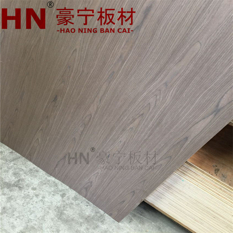 Black Walnuts Tech Wood 3mm Villa Hotel Decorator Innate TV Background Wall Patch Panel