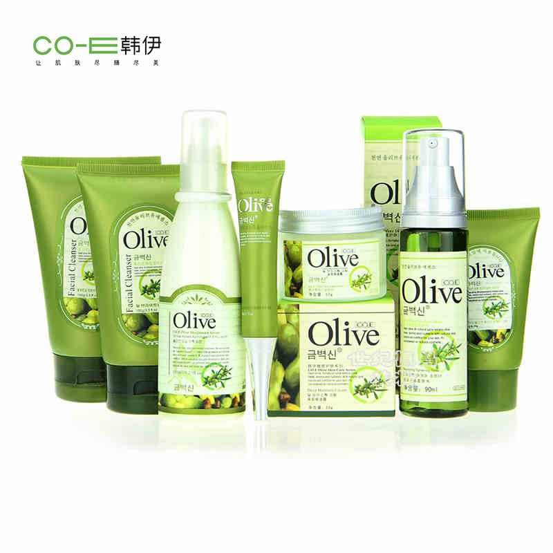 韩伊Olive橄榄精油补水保湿7件化妆品护肤品套装女 正品收缩毛孔