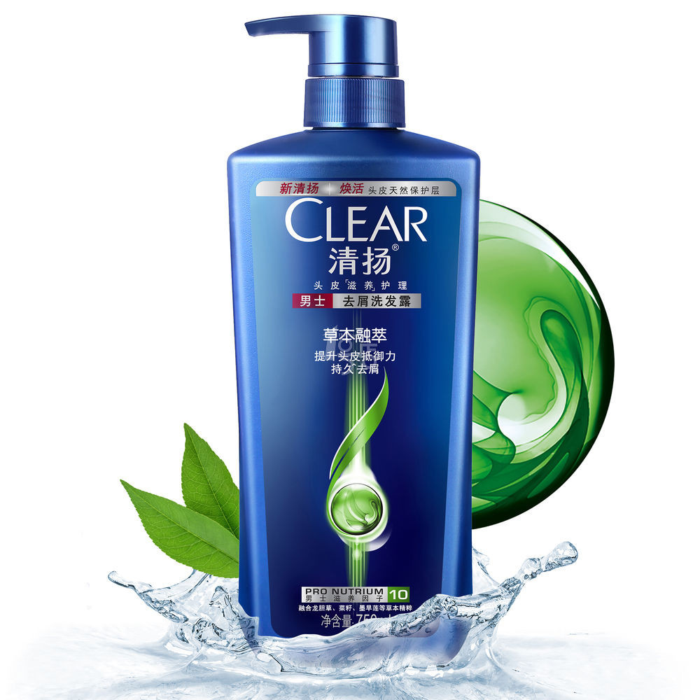 清扬男士去屑洗发露草本融萃型750ml
