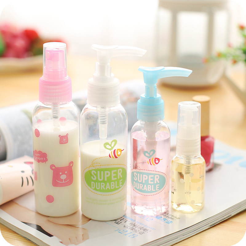 Colorful House Travel Pressing Shampoo Shampoo Bottled Bottle Washing Lotion Lotion Shower Gel Foggy Bottle