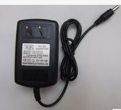 Mobile DVD 9V2A power supply adapter (9V universal) mobile EVD power charger 4 0 * 1 7MM