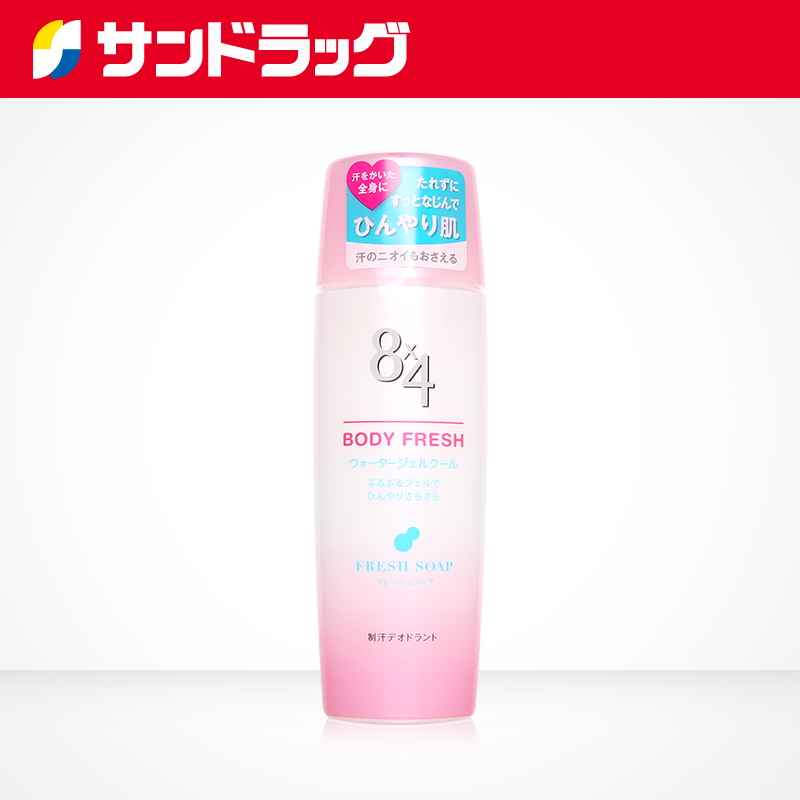 Sundrug花王/KAO 8x4BODY FRESH止汗香体露水感啫喱天然皂香140g