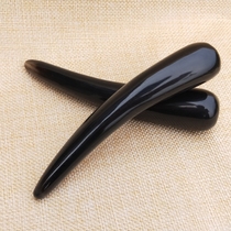 Dial Gluten Black Yak Horn Massage Stick Horn Dial Fascia Bar Yak Horn Dial Fascia Massage Stick Full Body Acupoint Massage