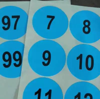 Spot strong adhesive 90MM round digital sticker large self-adhesive label paper can be designed custom printed trademark