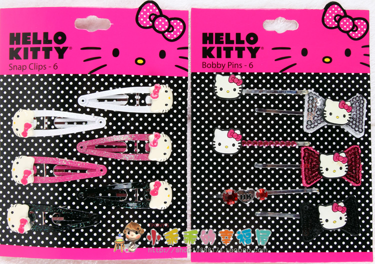 w5007 original Japanese HELLO KITTY cat hairpin hairpin cute to burst 02