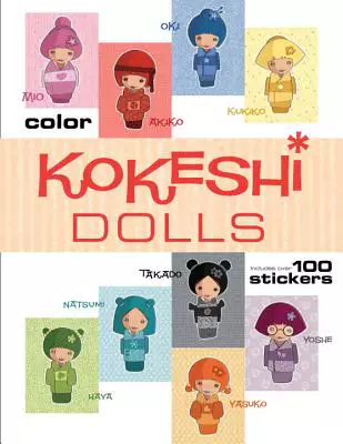 Раскраска куклы Kokeshi [9781609052225]