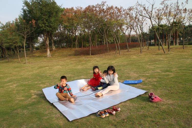 Outdoor camping 200*200 aluminum film moisture proof mat Picnic mat floor cloth 3-4 seats ultra-low price