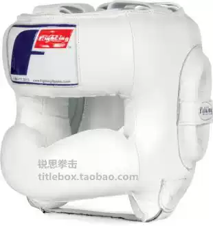 (USA shipped) Fighting boxing helmet Muay Thai Sanda competition training head leather white men and women