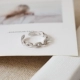S925 sterling bạc nhẫn nữ hipster Nhật Bản và Hàn Quốc đơn giản Apollo phổ tinh tế nhẫn nhỏ quà tặng trang sức Hàn Quốc