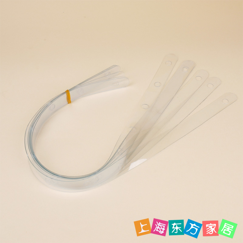 Clothing Shop Special hanging suit clothes connected with transparent leather strips