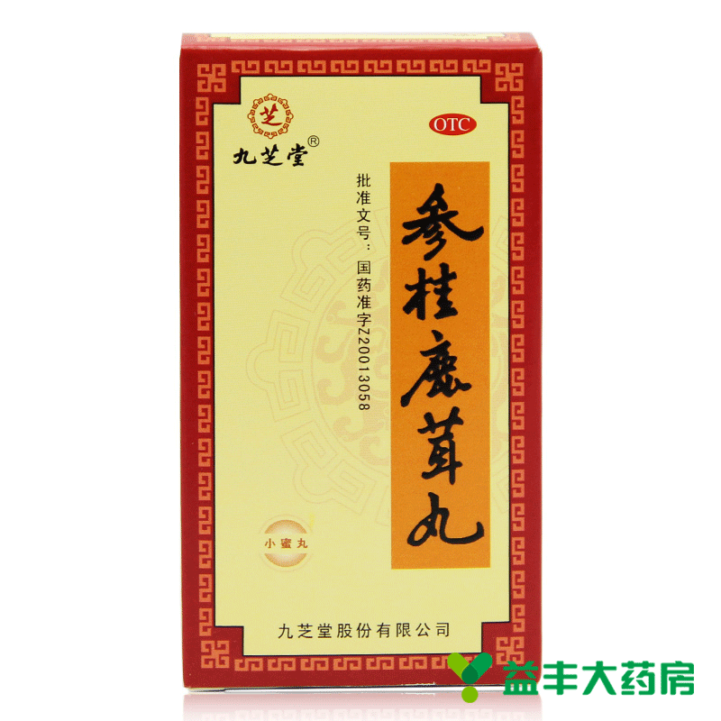 4盒装 九芝堂 参桂鹿茸丸 110g 补气益肾 养血调经 治疗月经不调