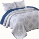 Bông xuất khẩu Châu Âu trải giường thêu quilting là chăn bông ba mảnh bông đơn giản điều hòa không khí mùa hè chăn bông drap giường hàn quốc Trải giường