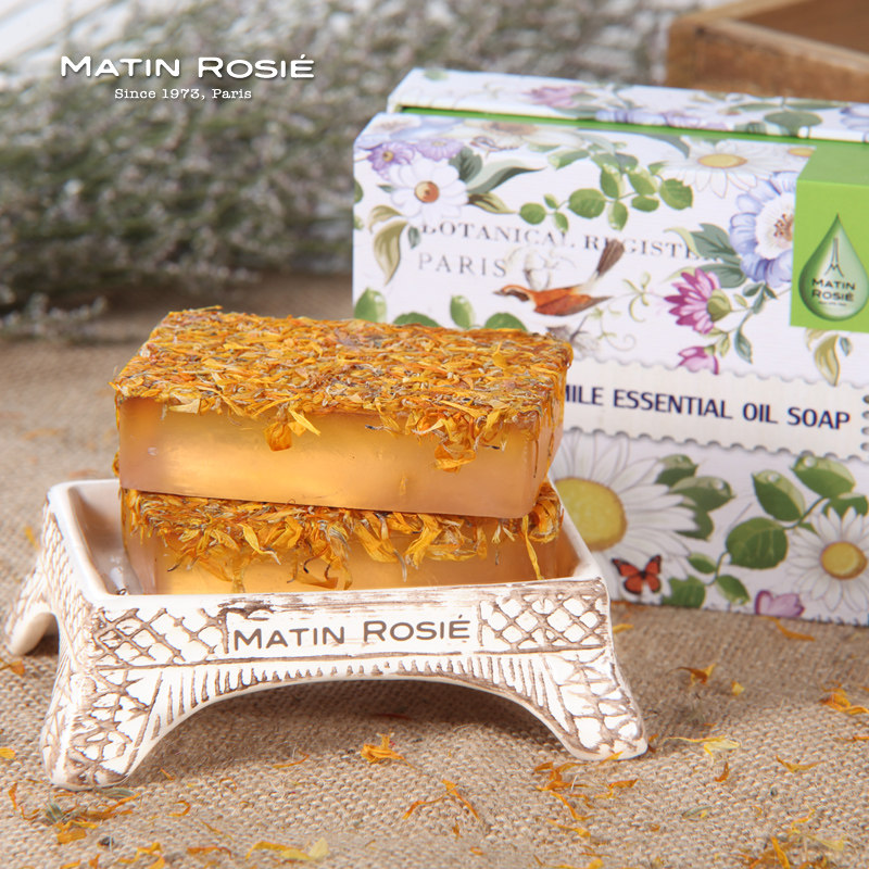 玛汀露丝法国进口手工香皂洋甘菊干花90g 精油皂洁面皂沐浴皂香皂