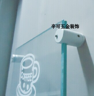 Side clamp free bore hole advertising nail notch aluminium advertising nail glass aluminium decorative nail acrylic screw