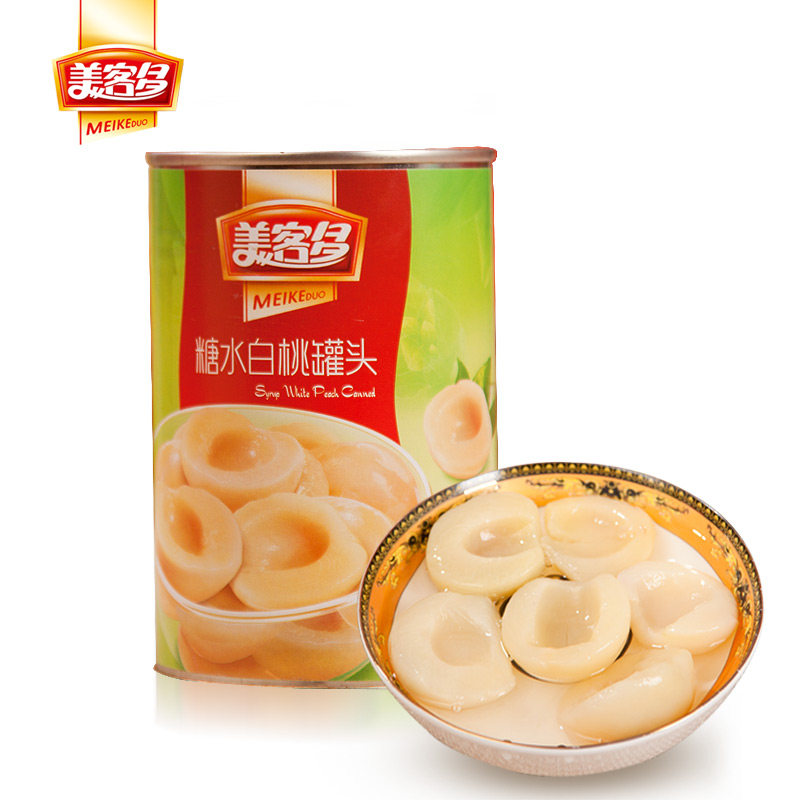 【天猫超市】美客多 糖水白桃罐头 425g/罐 方便新鲜水果罐头零食