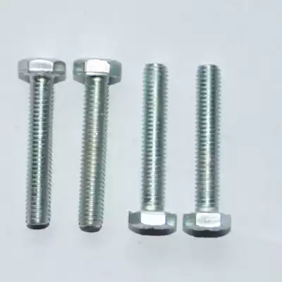 Hexagon screw 4 8 grade galvanized external hexagon Bolt flat brain M6 * 12-60mm