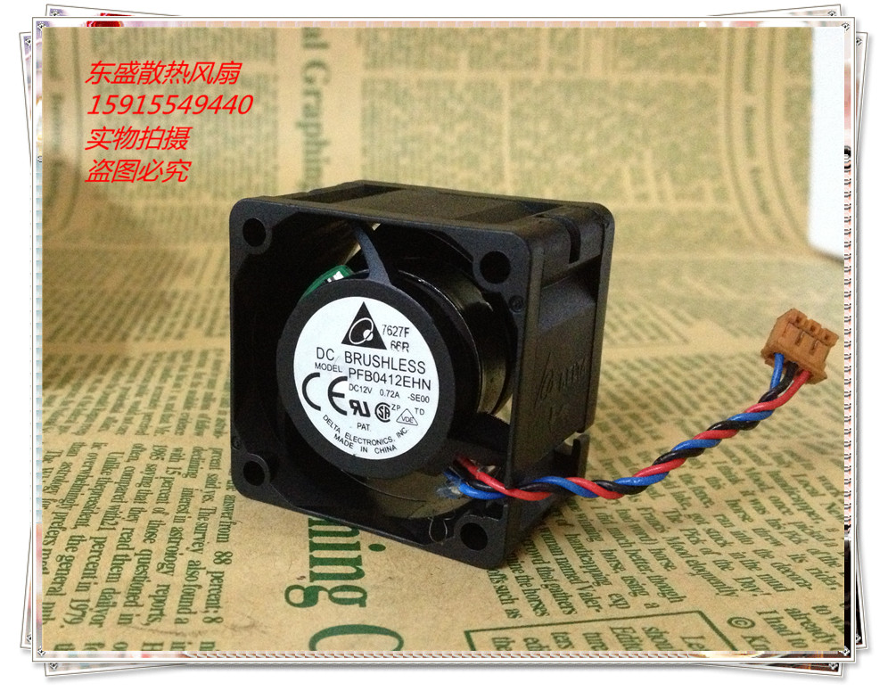 Original Delta 4028 4cm PFB0412EHN-SP12 12V0 72a Ultra Large Air Volume Double Ball Fan