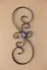 Wrought iron accessories Flat iron curved flower Stair flower fence flower handrail Stair flower Wrought iron gate flower S-shaped iron flower
