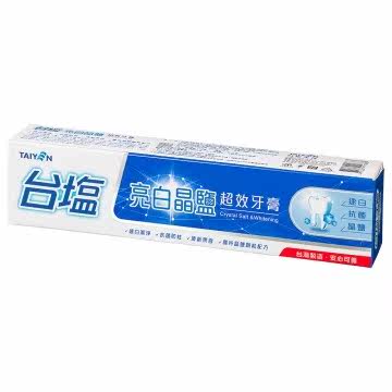 台塩亮白晶盐超效牙膏