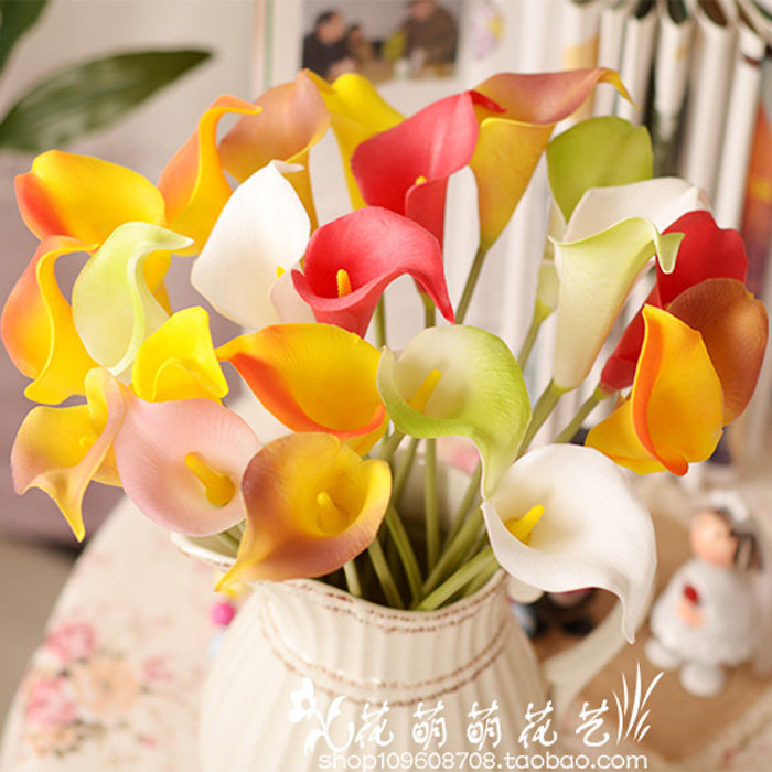 PU emulated floral horseshoe with high hand feel large size sea artichoke fake flower living-room decoration flower wedding celebration floor flower bouquet