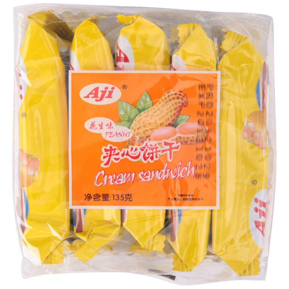 Aji 花生夾心餅135g/包 一号店