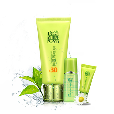 百雀羚防晒霜美隔离防晒乳液SPF30倍男女套装正品