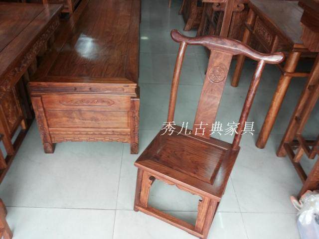 Red Wood Changing Shoes Stool Small Official Hat Chair Africa Flower Pear Wood Manufacturer Direct Classical Furniture Promotion