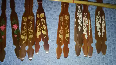 Factory direct national musical instrument accessories Yangqin bamboo fish Weng plum blossom dragon pattern piano bamboo can be customized