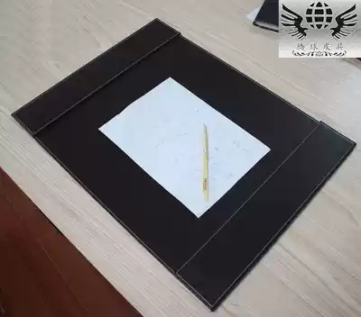 Exquisite leather desk pad meeting cushion case Table pad writing board pad finishing large Class table pad ornaments