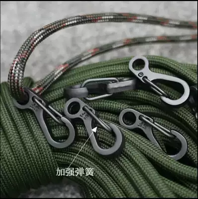 SF mini buckle classic simple mini spring hook quick hook key chain metal material EDC