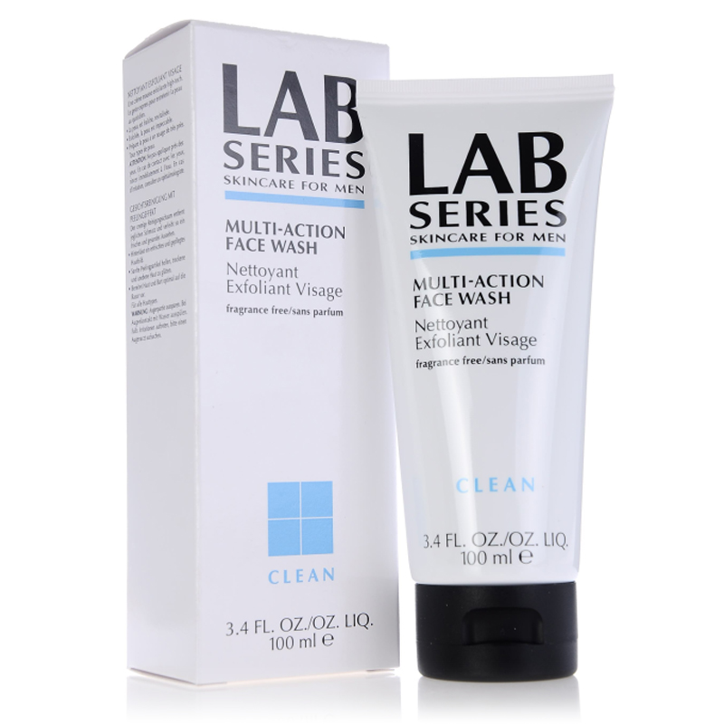 LAB朗仕男用多功能洁面乳100ml 男士泡沫保湿控油洗面奶