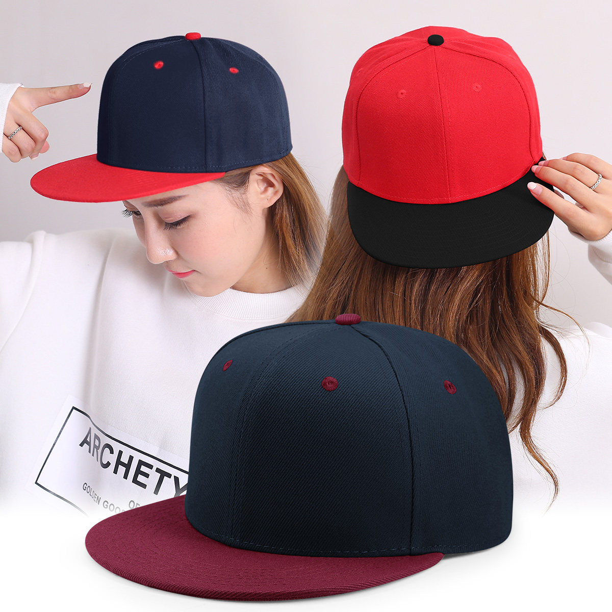 European and American HIP HOP hip hop adjustable flat edge cap Men's and Women's light plate outdoor baseball cap bboy hip hop cap