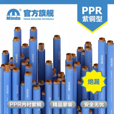 Minde Mingde export PPR copper pipe Copper core water pipe Hot and cold water pipe Hot melt pressure resistance Temperature resistance leak-proof sterilization